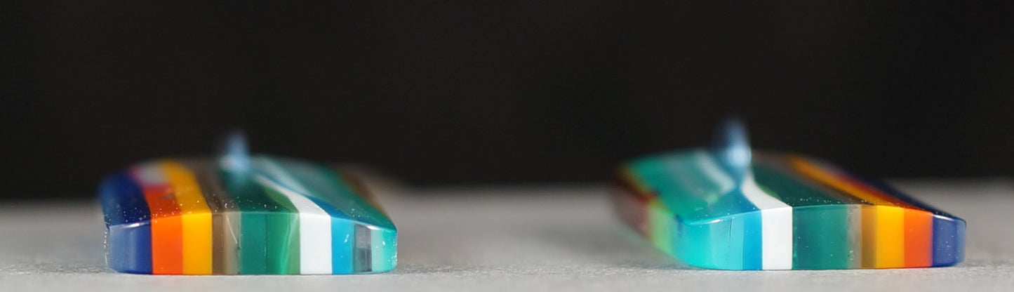 Surfite Earrings w Niobium Hooks