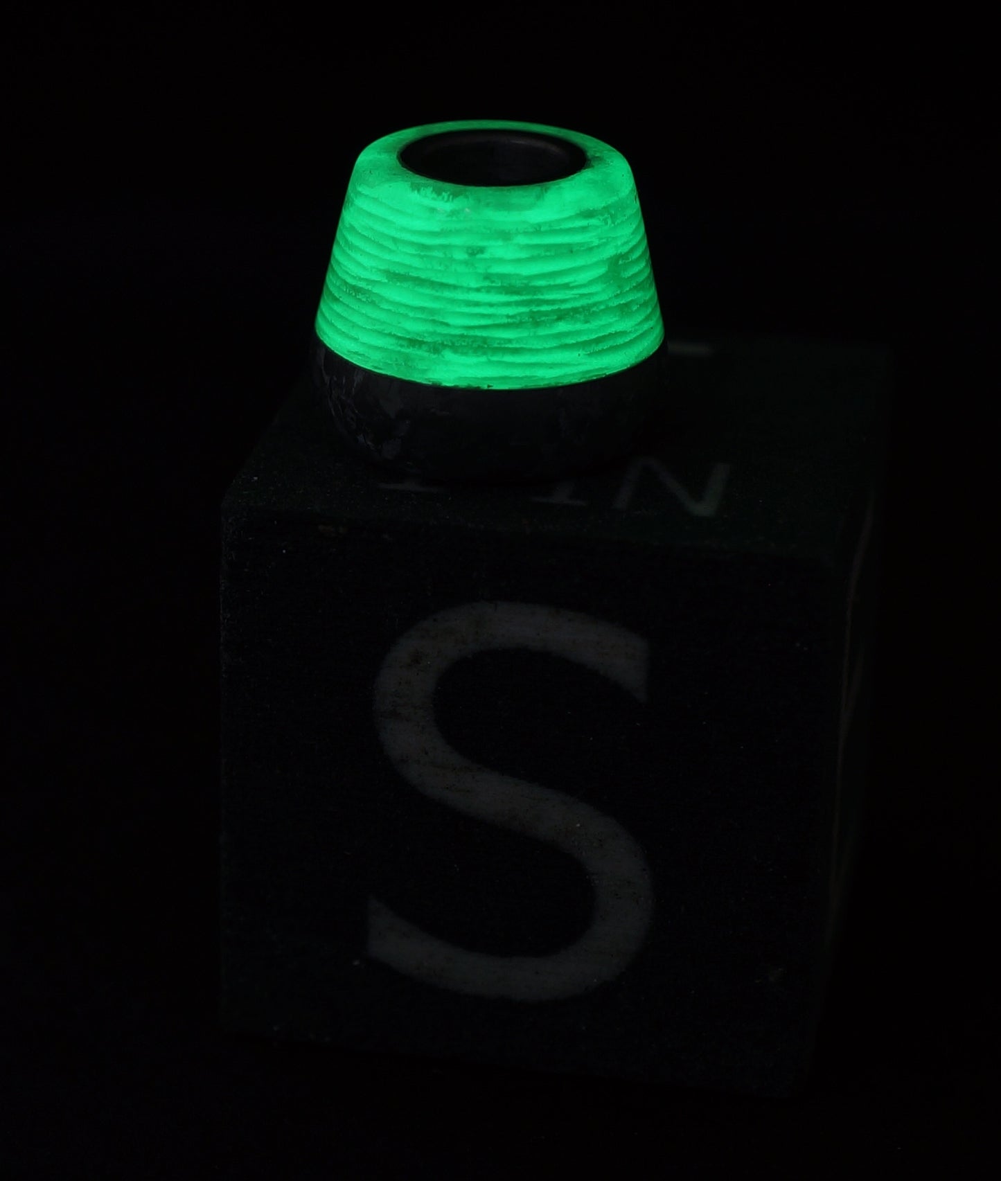 Bead #56 Plain Crystalized Titanium, GlowWaves & Titanium