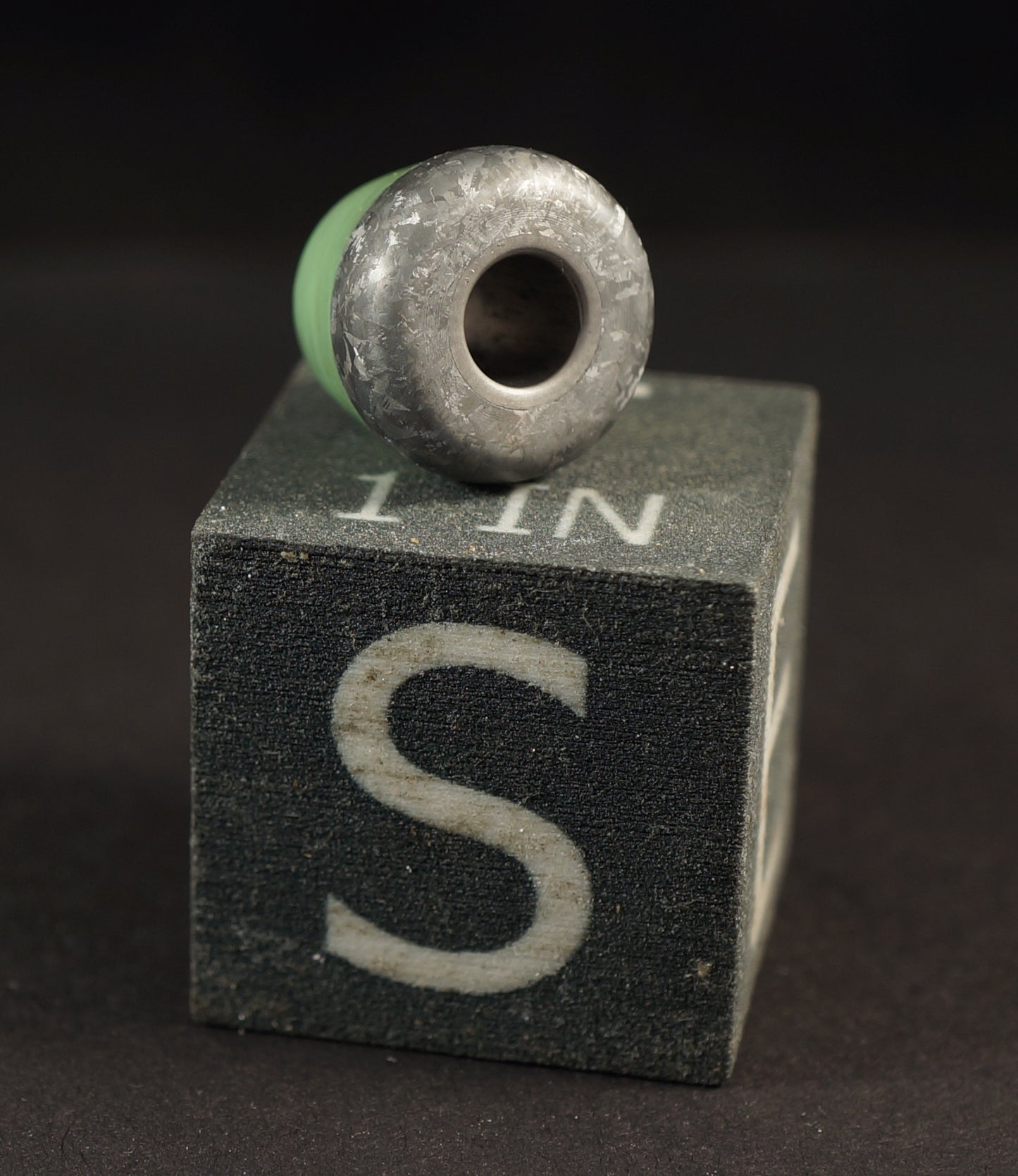 Bead #56 Plain Crystalized Titanium, GlowWaves & Titanium
