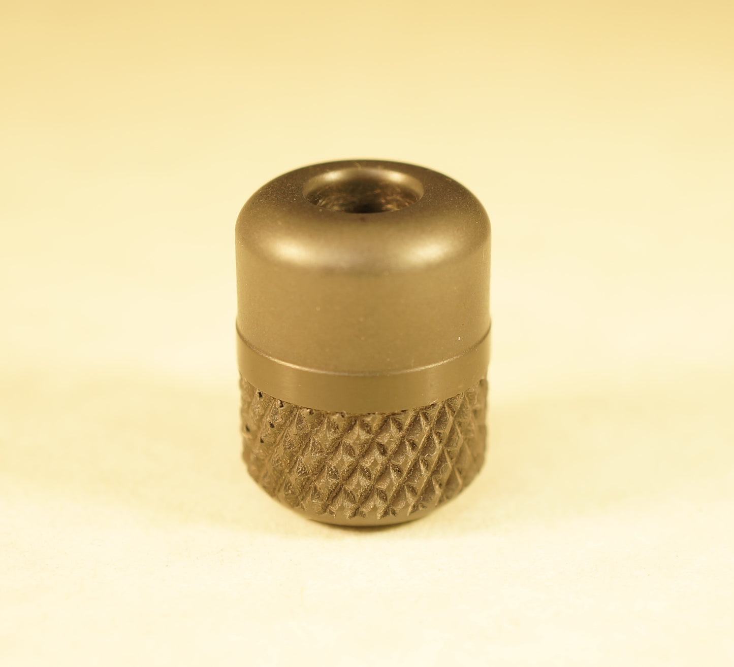 Bead #77 .6"x.78" Zirconium 702, Half n Half Zirblasted 16 TPI Knurl