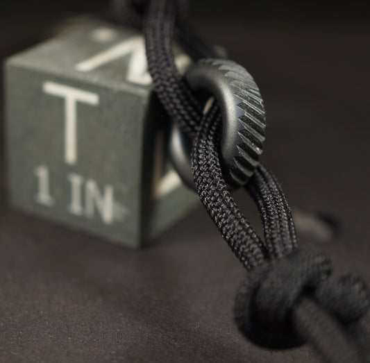 Bead #83 .77"x .23" Zirconium 705 Rifle Knurl Coin