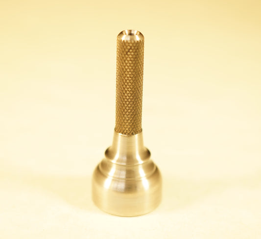 Zipper Pull  #3	1.28"x.52"	Titanium