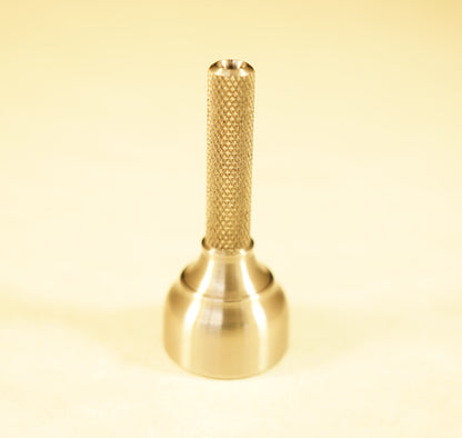 Zipper Pull  #6	1.24"x.53"	Titanium