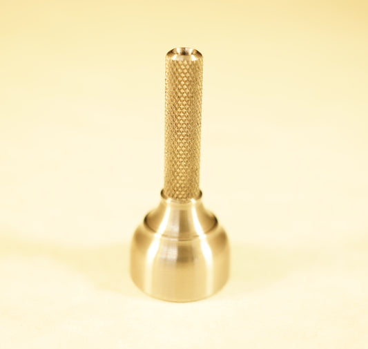 Zipper Pull  #6	1.24"x.53"	Titanium