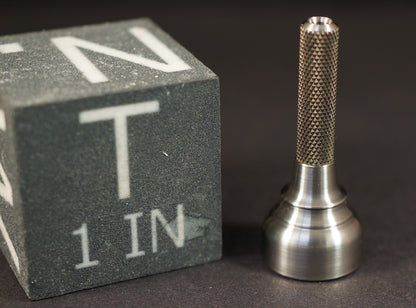 Zipper Pull  #3	1.28"x.52"	Titanium