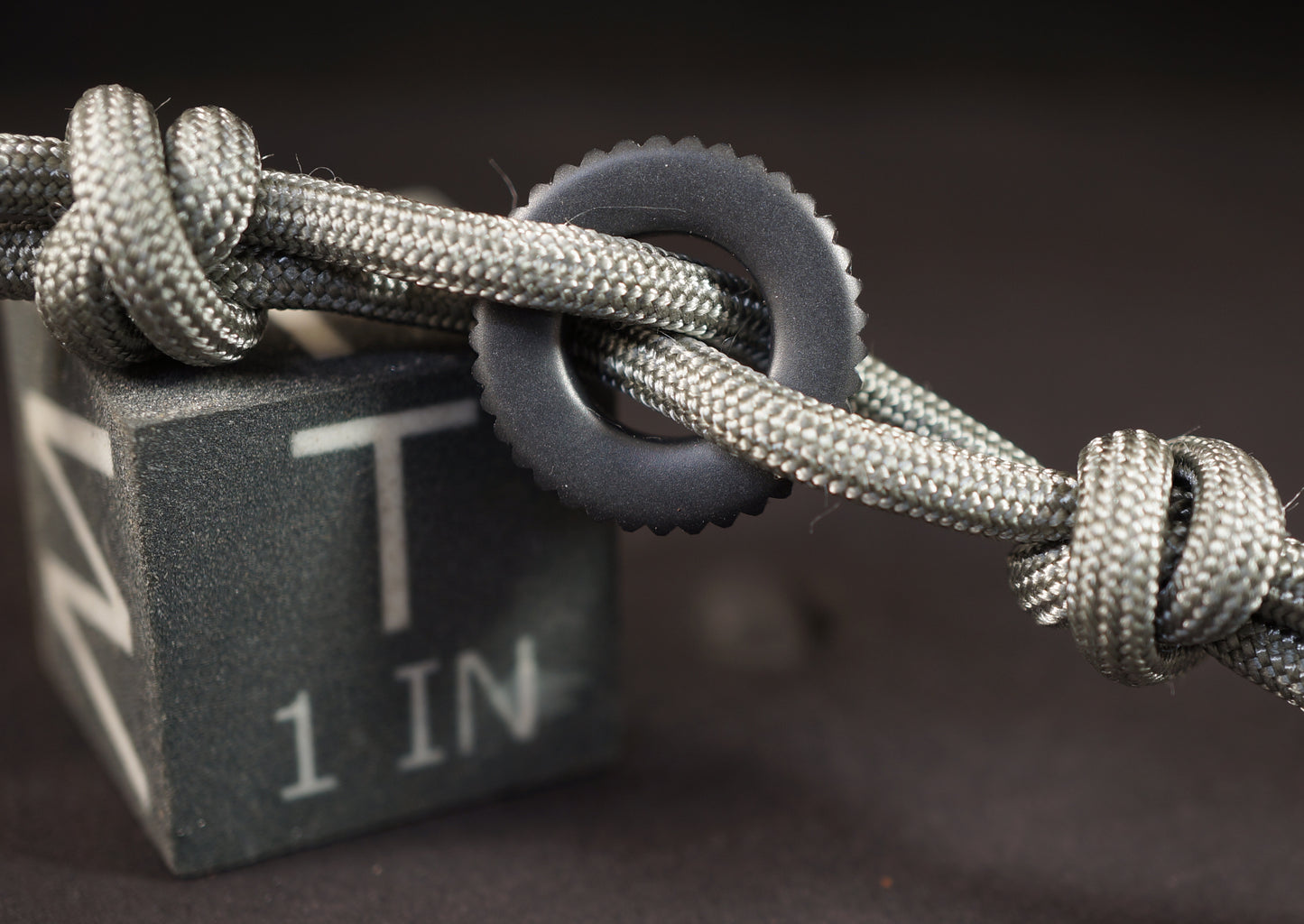 Bead #72 .76"x.17" Zirconium 705 Coin Knurl