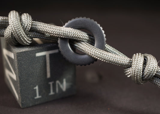 Bead #72 .76"x.17" Zirconium 705 Coin Knurl