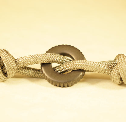 Bead #72 .76"x.17" Zirconium 705 Coin Knurl