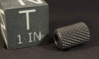 Bead #76	.53"x.79"		Zirconium 702 Long All 16 TPI Knurl