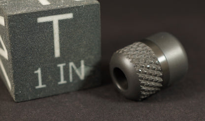 Bead #77	.6"x.78"		Zirconium 702, Half n Half Zirblasted 16 TPI Knurl