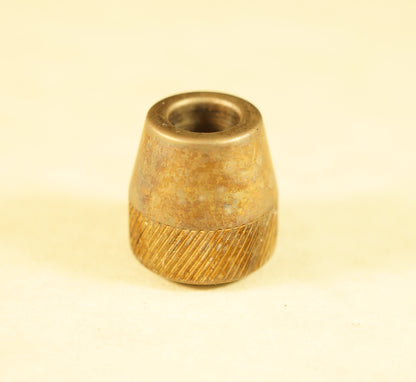 Bead #81	.54"x.58"		Titanium Gr5, Rifle Knurl Teardrop, Antiqued